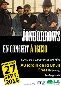 The Jonborrows en concert à Chessy lors des Scuptures en Fête !. Le dimanche 27 septembre 2015 à Chessy. Seine-et-Marne.  16H30